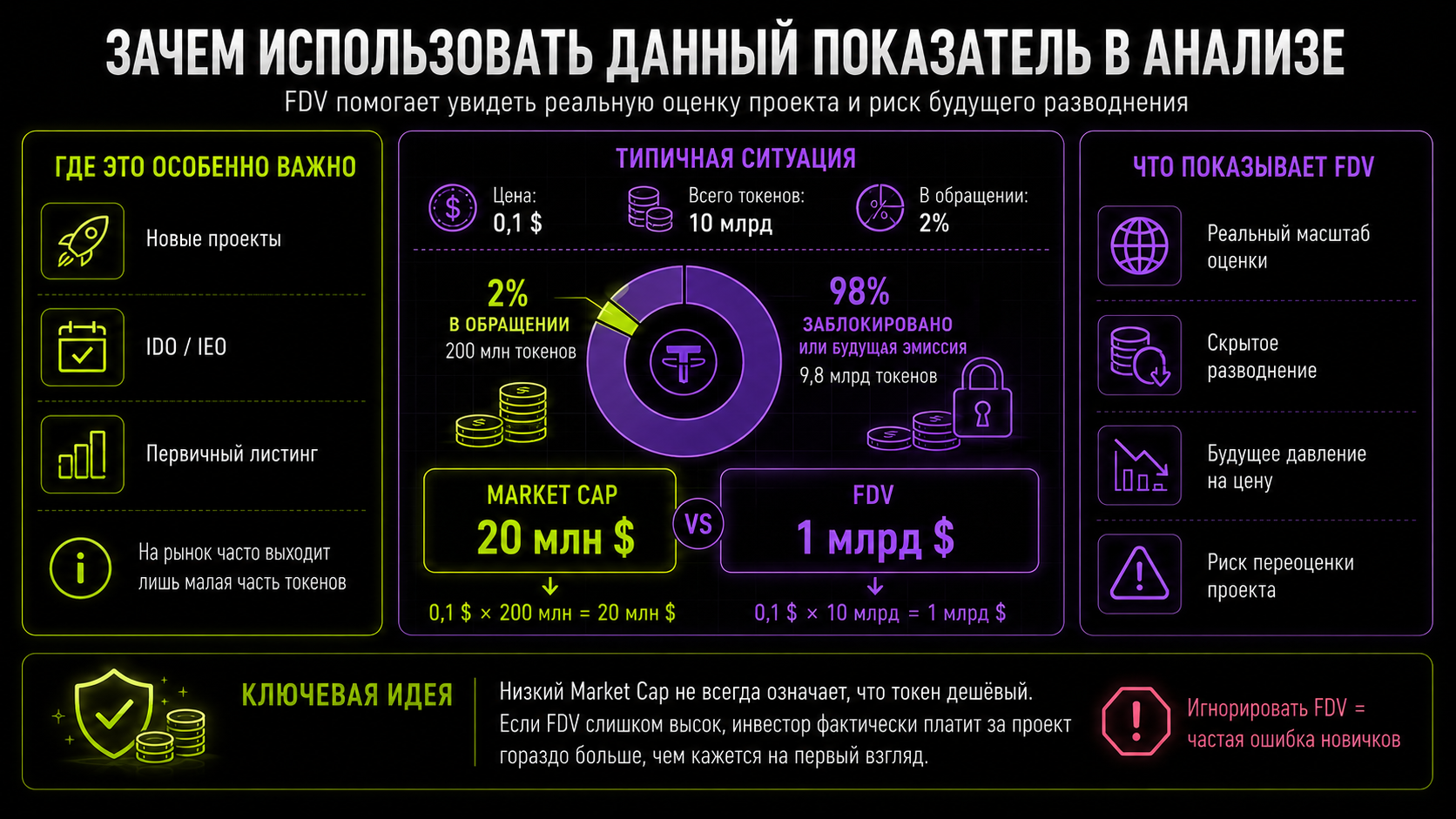 зачем инвестору использовать FDV