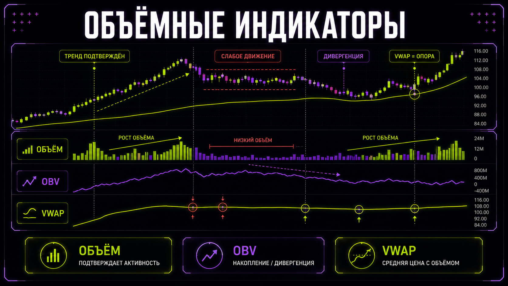 индикаторы объема