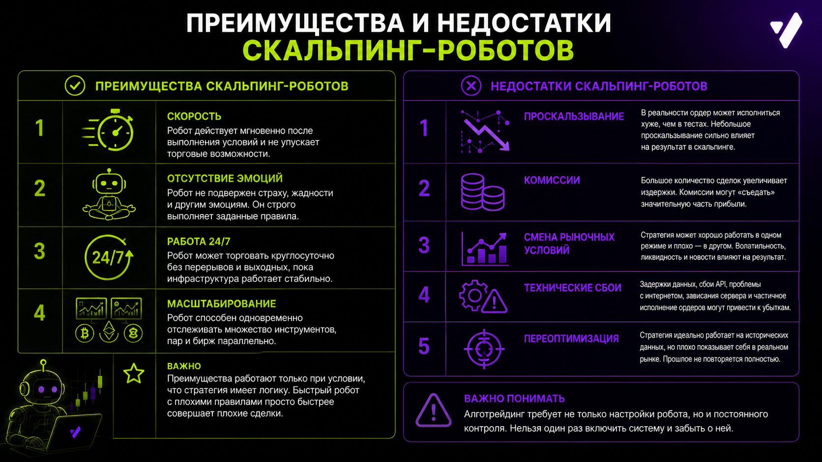 преимущества и недостатки скальпинг роботов