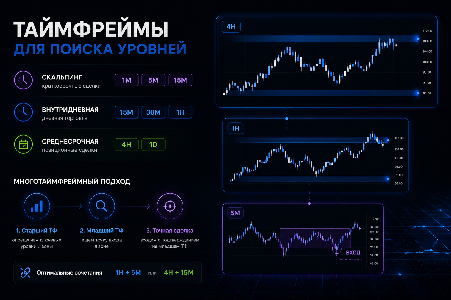 таймфреймы для поиска уровней