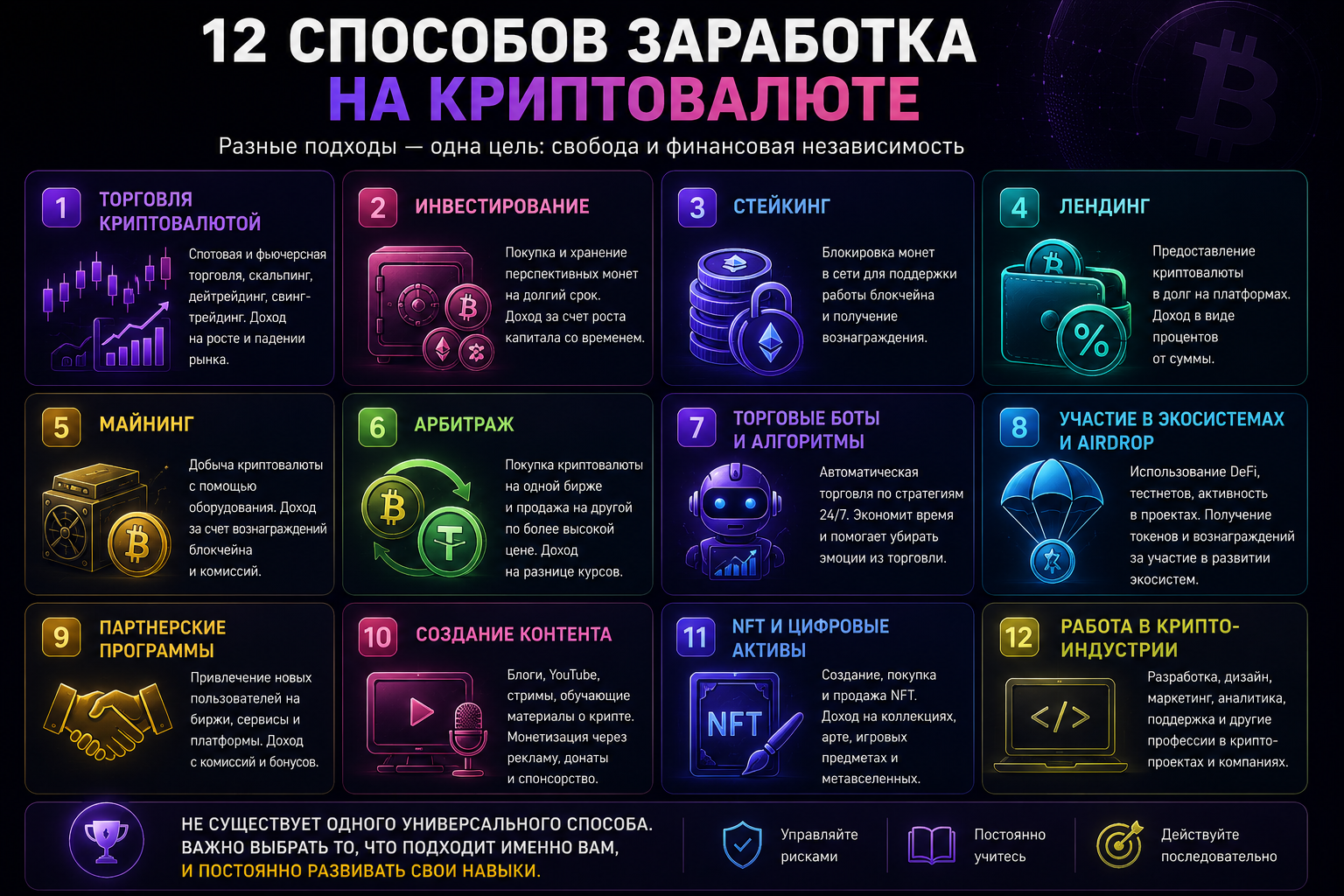 способы заработка на криптовалюте