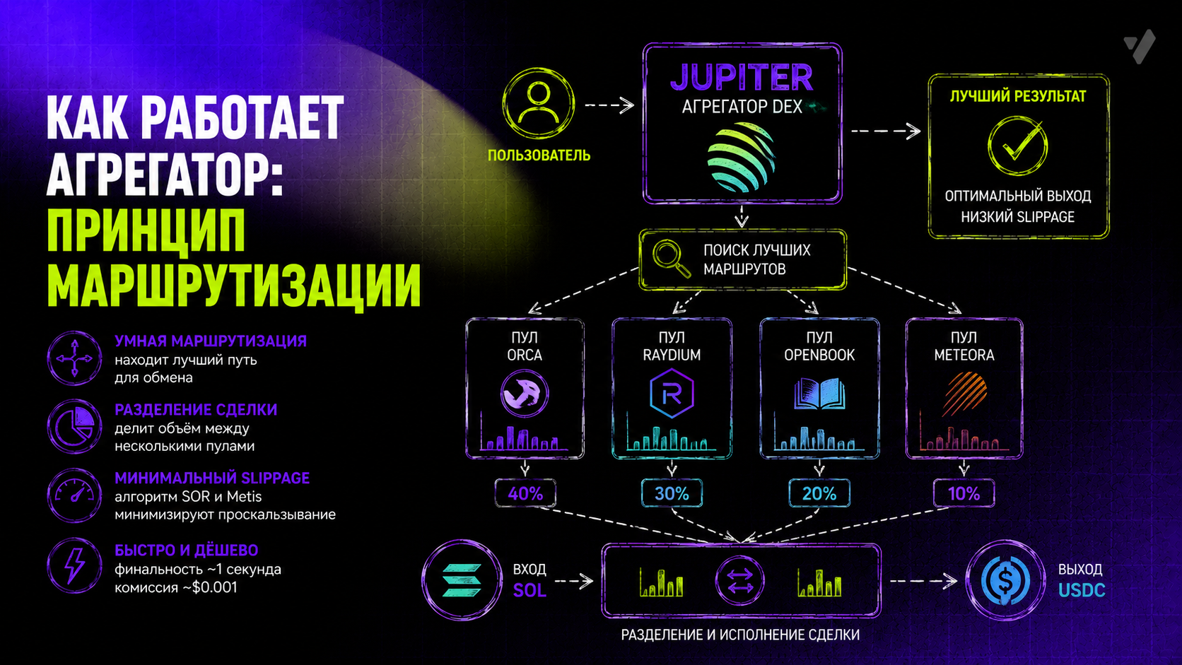 спотовый обмен токенов Jupiter
