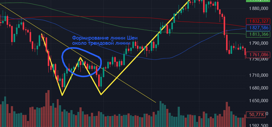формирование линии шеи