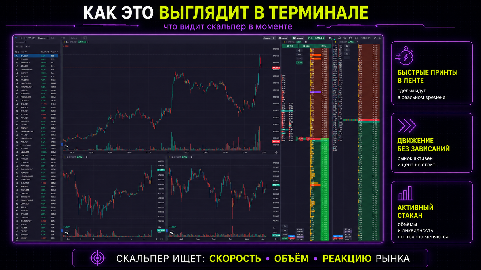 Как скальпинг выглядит в терминале