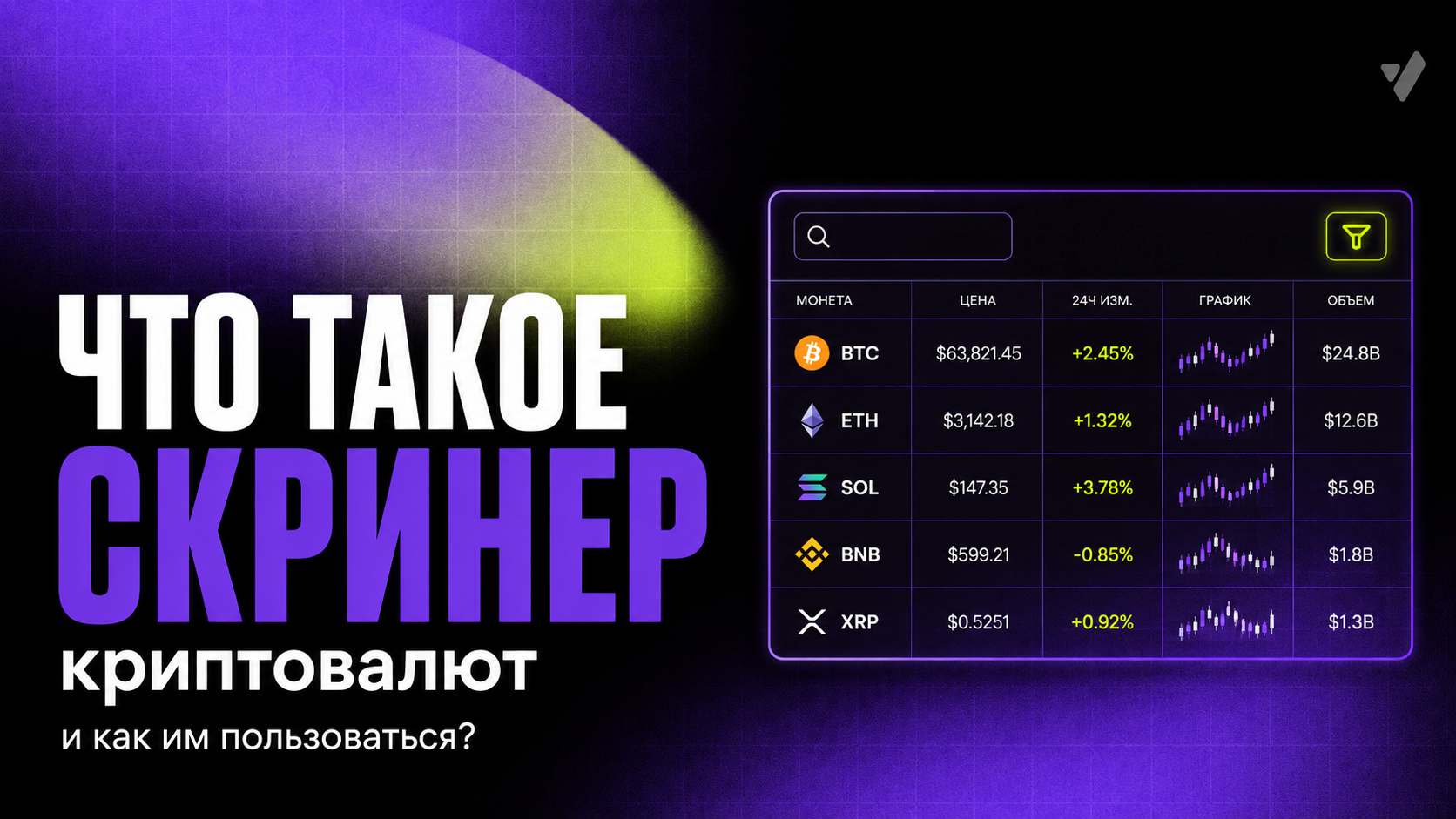 Что такое скринер криптовалют и как им пользоваться?