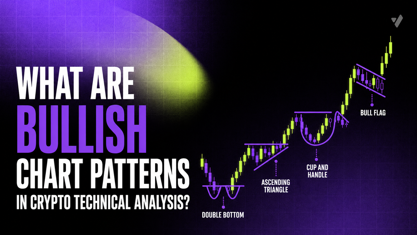 What are bullish chart patterns in crypto technical analysis?