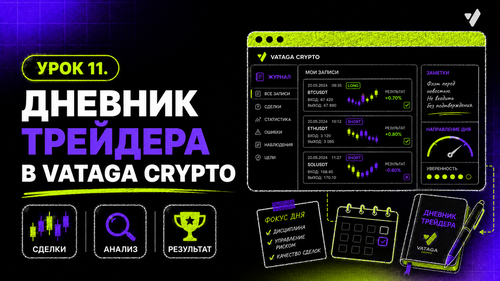 Урок 11. Дневник трейдера в Vataga Crypto